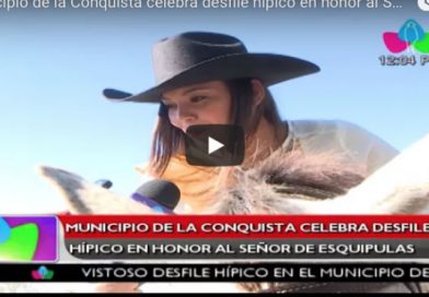 Municipio de la Conquista celebra desfile hípico en honor al Señor de Esquipulas