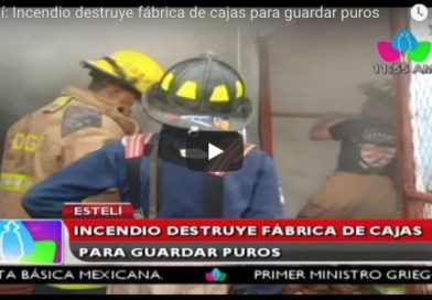 Estelí: Incendio destruye fábrica de cajas para guardar puros