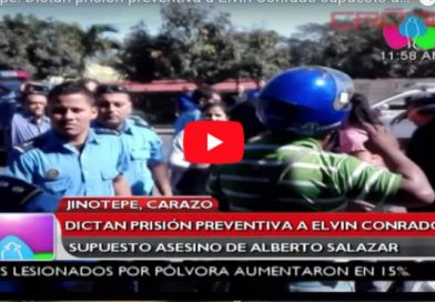 Jinotepe: Dictan prisión preventiva a Elvin Conrado supuesto asesino de Alberto Salazar
