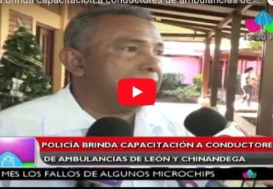 Policía brinda capacitación a conductores de ambulancias de León y Chinandega