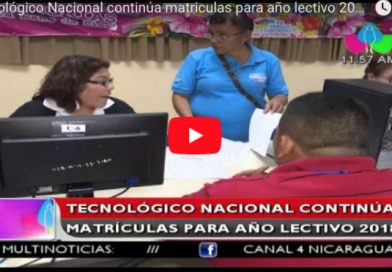 Tecnológico Nacional continúa matriculas para año lectivo 2018
