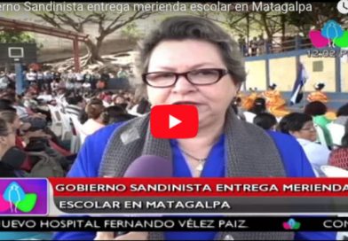 Gobierno Sandinista entrega merienda escolar en Matagalpa