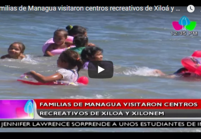 Familias de Managua visitaron centros recreativos de Xiloá y Xilonem