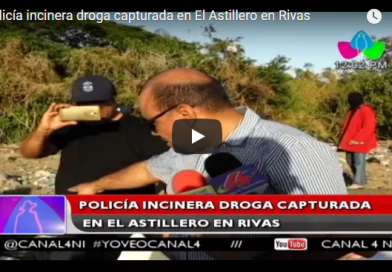 Policía incinera droga capturada en El Astillero en Rivas