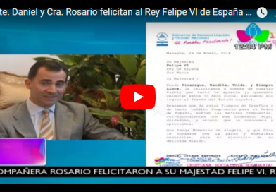Pdte. Daniel y Cra. Rosario felicitan al Rey Felipe VI de España por su 50 aniversario natal