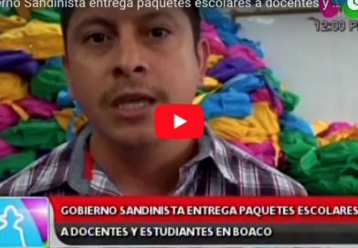 Gobierno Sandinista entrega paquetes escolares a docentes y estudiantes en Boaco
