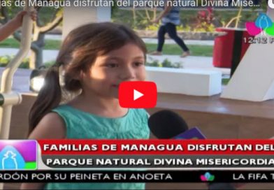 Familias de Managua disfrutan del parque natural Divina Misericordia
