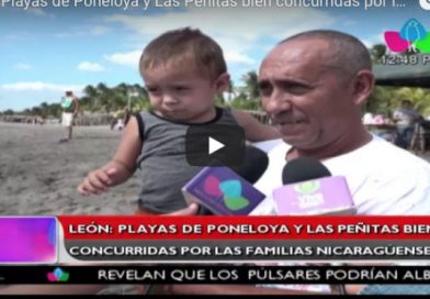 León: Playas de Poneloya y Las Peñitas bien concurridas por las familias nicaragüenses