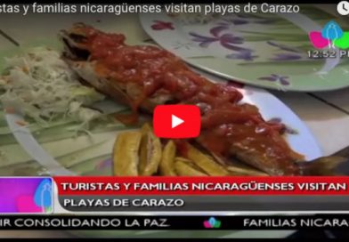 Turistas y familias nicaragüenses visitan playas de Carazo
