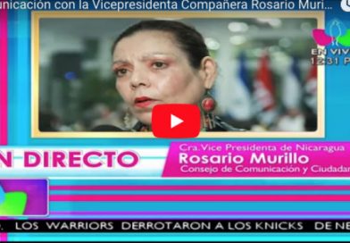 Comunicación con la Vicepresidenta Compañera Rosario Murillo, 25 de Enero 2018