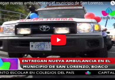 Entregan nueva ambulancia en el municipio de San Lorenzo, Boaco