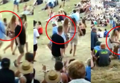 Intenta tocar a una señorita en topless y mujeres se vengan de esta manera