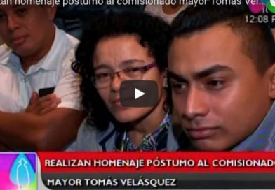 Realizan homenaje póstumo al comisionado mayor Tomás Velásquez