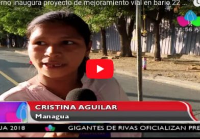 Gobierno inaugura proyecto de mejoramiento vial en bario 22 de Enero