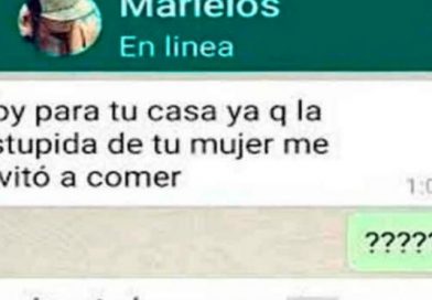 Creyó que estaba chateando con el amante pero, se equivocó de destinatario