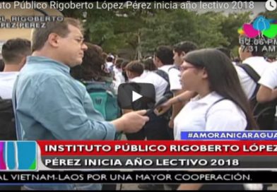 Instituto Público Rigoberto López Pérez inicia año lectivo 2018