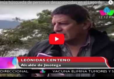 Continúa búsqueda de personas desaparecidas en el Lago de Apanás, Jinotega