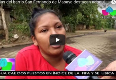 Familias del barrio San Fernando de Masaya destacan adoquinado de calles
