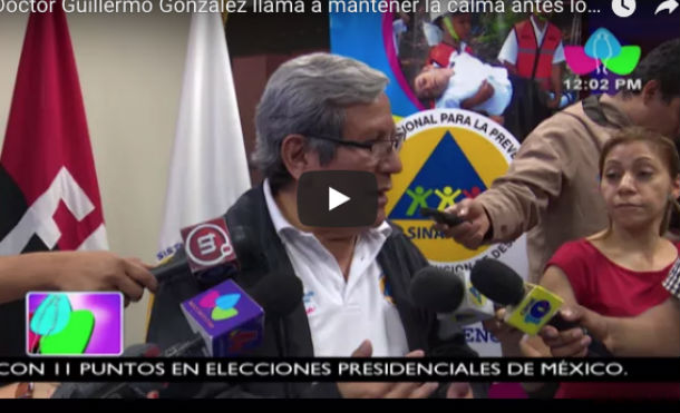 Doctor Guillermo González llama a mantener la calma ante cualquier movimiento telúrico