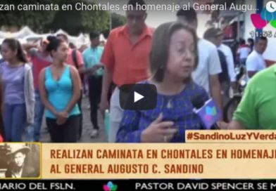 Realizan caminata en Chontales en homenaje al General Augusto C. Sandino
