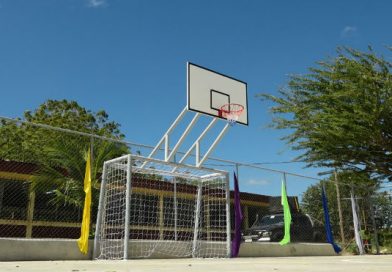San Juan del Sur: inauguran cancha multiuso en el Instituto Emmanuel Mongalo y Rubio