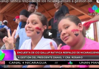 Encuesta de CID Gallup ratifica respaldo de los nicaragüenses a gestión del Pdte. Daniel y Cra. Rosario