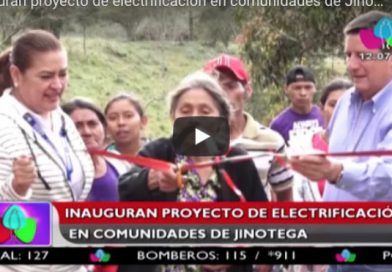 Inauguran proyecto de electrificación en comunidades de Jinotega