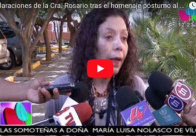 Declaraciones de la Cra. Rosario tras el homenaje póstumo al Dr. Silvio Conrado