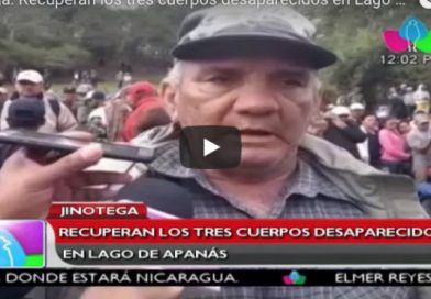 Jinotega: Recuperan los tres cuerpos desaparecidos en Lago de Apanás