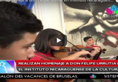 Realizan homenaje a don Felipe Urritia en Instituto Nicaragüense de la Cultura