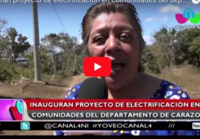 Inauguran proyecto de electrificación en comunidades del departamento de Carazo