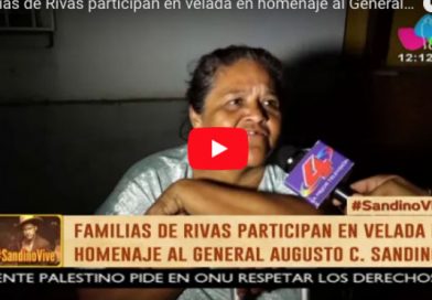 Familias de Rivas participan en velada en homenaje al General Augusto C. Sandino
