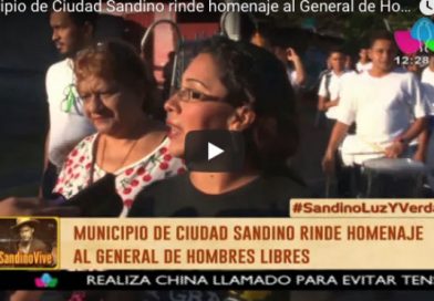 Municipio de Ciudad Sandino rinde homenaje al General de Hombres Libres