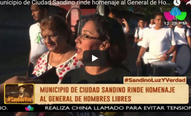 Municipio de Ciudad Sandino rinde homenaje al General de Hombres Libres