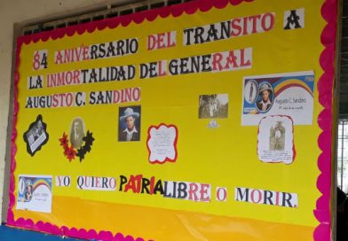 Estudiantes del colegio Filemón Rivera, recuerdan el legado del General Sandino