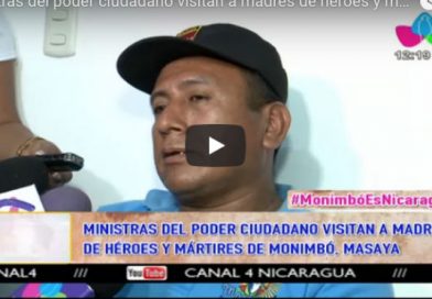 Ministras del poder ciudadano visitan a madres de héroes y mártires de Monimbó, Masaya