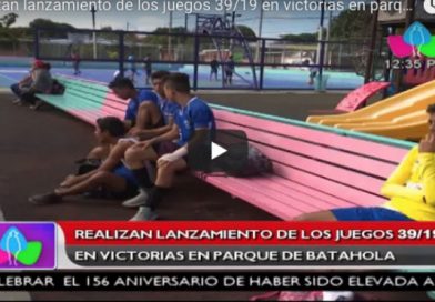 Realizan lanzamiento de los juegos 39/19 en victorias en parque de Batahola