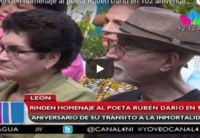 León: Rinden homenaje al poeta Rubén Darío en 102 aniversario de su tránsito a la inmortalidad
