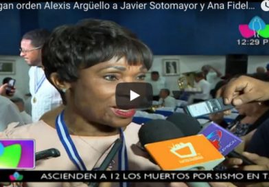 Entregan orden Alexis Argüello a Javier Sotomayor y Ana Fidelia Quirot
