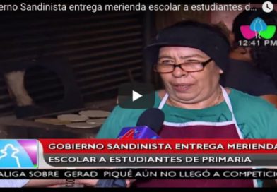 Gobierno Sandinista entrega merienda escolar a estudiantes de primaria