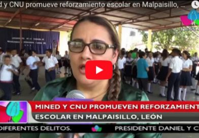 Mined y CNU promueve reforzamiento escolar en Malpaisillo, León