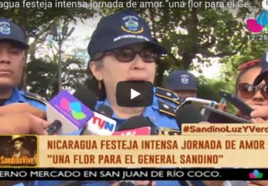 Nicaragua festeja intensa jornada de amor “una flor para el General Sandino”