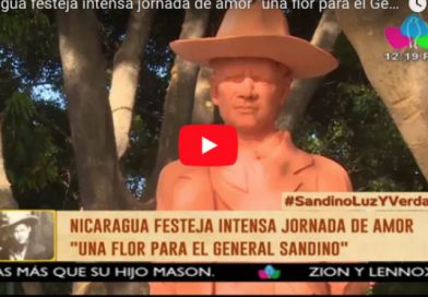 Nicaragua festeja intensa jornada de amor “una flor para el General Sandino”