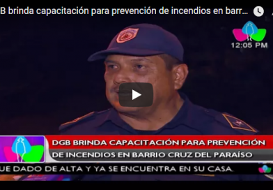 DGB brinda capacitación para prevención de incendios en barrio Cruz del Paraíso