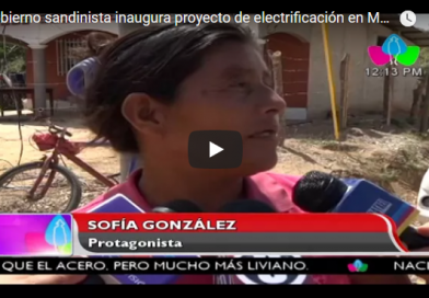Gobierno sandinista inaugura proyecto de electrificación en Mozonte, Nueva Segovia