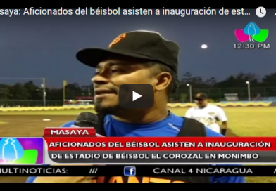 Masaya: Aficionados del béisbol asisten a inauguración de estadio de béisbol El Corozal en Monimbó