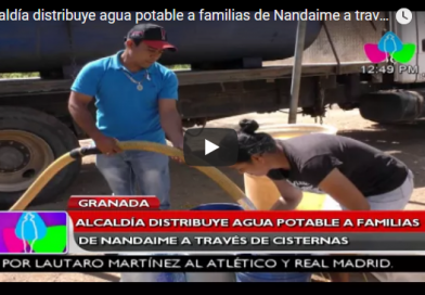 Alcaldía distribuye agua potable a familias de Nandaime a través de cisternas