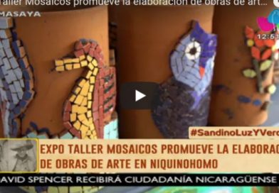 Expo Taller Mosaicos promueve la elaboración de obras de arte en Niquinohomo