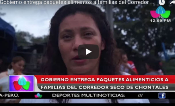 Gobierno entrega paquetes alimentos a familias del Corredor Seco de Chontales