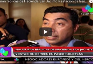 Inauguran réplicas de Hacienda San Jacinto y estación de tren en Paseo Xolotlán
